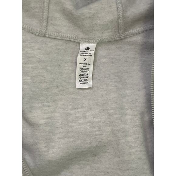 Yogalicious Cloud Plush Catalina Jacket Light Gray Zip Hoodie Size S Cozy - Picture 8 of 9